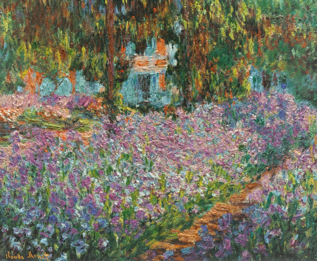 Il giardino dell'artista a Giverny (Le Jardin de l'Artiste à Giverny); Claude Monet, 1900; Olio su tela (81 x 92 cm)